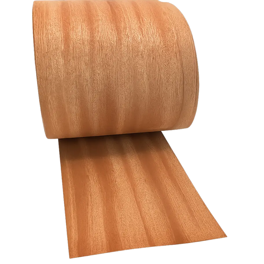 Chapa de Madera Natural Caoba 20x285cm AnchoxLargo Espesor 0.7mm