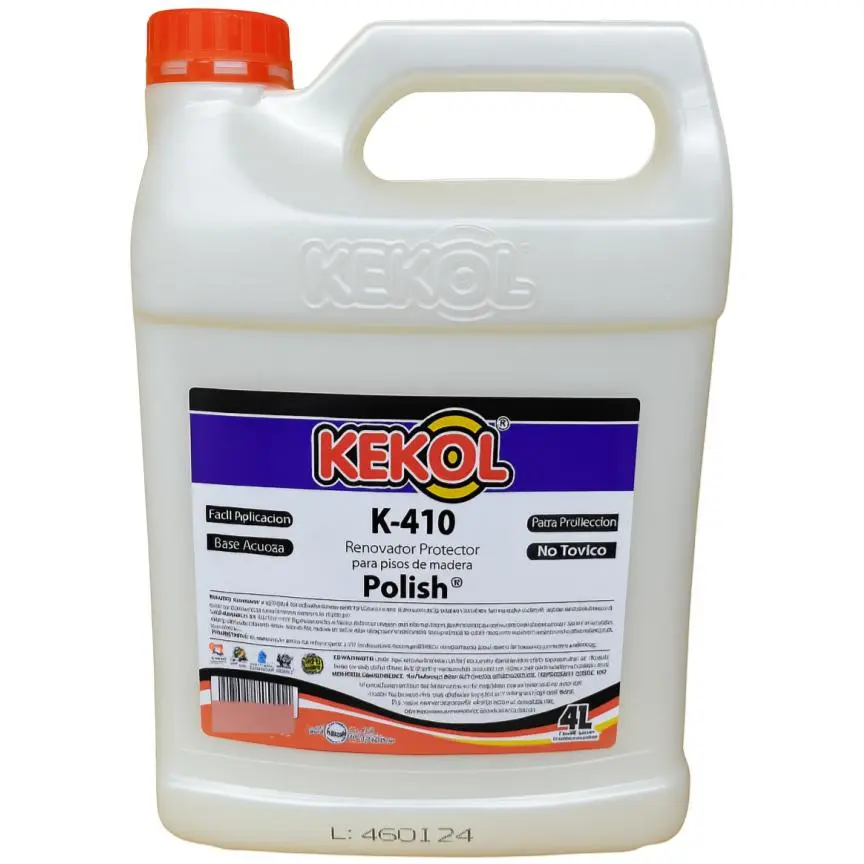 Prymer Renovador Protector Kekol K-410 Para Pisos De Madera Plastificados Prefinished O Flotantes Envase De 4 Litros