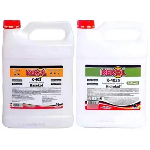 Combo 4l Kekol Sellador K-403 4l Laca Premium K-4035 Kekol