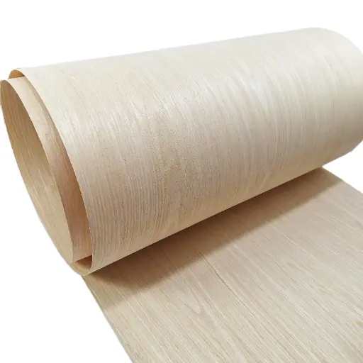 [CHAROBFLOREADO-32X250] Chapa de Madera Roble Floreado Reconstituida 31x240cm 